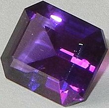 Faceted amethyst