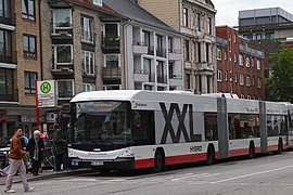 Hess Hybrid-XXL-Gelenkbus der Hamburger Hochbahn