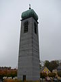 Kirchturm des Vorgängerbaus der heutigen Katholische Kirche St. Elisabeth