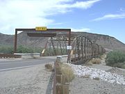 Different view of the historic Gillespie Dam Bridge