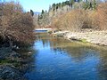 Le Chéran, à Lescheraines, un lieu de pêche