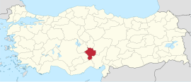 Niğde'nin Türkiye'deki konumu