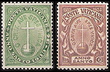 StampVatican1933Michel17,19.JPG