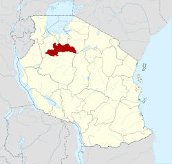 Location in Tanzania