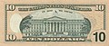 The U.S. Treasury Building is on the back of the $10 bill