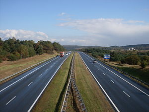 A4 near Zalas, opened in 1983