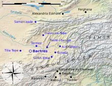 Carte de la Bactriane