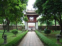 The Temple of Literature in Hanoi