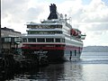 MS Nordkapp au nouveau terminal du Hurtigruten à Bergen