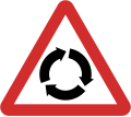 B9: Roundabout ahead