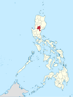 Map of the Philippines with Nueva Vizcaya highlighted