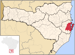 Regione metropolitana di Florianópolis – Mappa