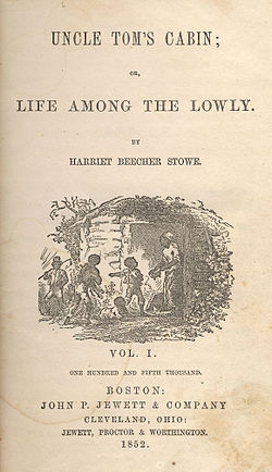 Uncle Tom’s Cabin, Buechcover 1852