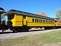 A coach-baggage combine car at the Mid-Continent Railway Museum, North Freedom, Wisconsin