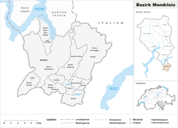 Distretto di Mendrisio – Localizzazione