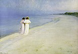 Zomeravond aan het Zuidstrand van Skagen (Mary en Anna Ancher).