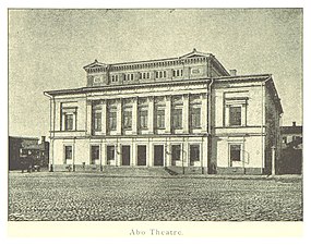 Åbo Svenska Teater 1894. Fotografi digitaliserat av British Library.