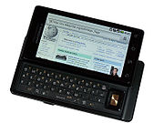 Motorola Droid, a wide QWERTY slider