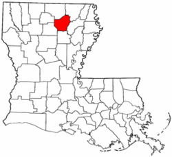 Location within the U.S. state of Louisiana