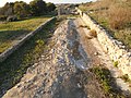 Cisterna romana - Tetto della volta del II segmento della cisterna