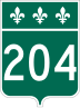 Route 204 marker