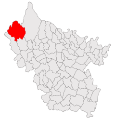 Location in Buzău County