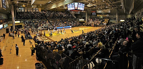 Interior panorama of the Athletics-Recreation Center at Valparaiso University, January 2016