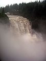 Der Wasserfall bei hohem Wasserstand