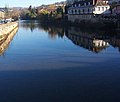 Le Célé, vue vers l'amont depuis le pont Gambetta.