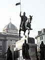 Estàtua eqüestre per Myslbe (Praga, plaça de S. Venceslau)