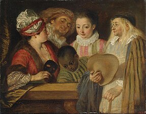 Rococo: Actors of the Comédie-Française by Antoine Watteau (c. 1711–1718)