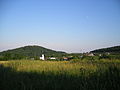 The village seen from its eastern outskirts