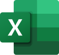 Icona di Microsoft Excel che produce file proprietari