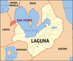 Mapa ning Laguna ampong San Pedro ilage