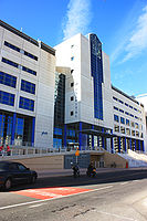 Main entrance to St Bernard's Hospital in Gibraltar.