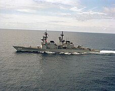 USS Peterson on 12 March 1988