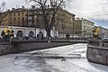 Vue du pont de la Banque