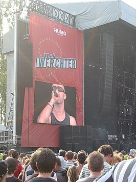 Zanger Ed Kowalczyk op Rock Werchter