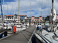 Vido al la haveno de Hendaye (Pyrénées-Atlantiques)