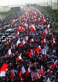 Image 22Over 100,000 of Bahrainis taking part in the "March of Loyalty to Martyrs", honoring political dissidents killed by security forces, on 22 February. (from History of Bahrain)