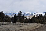 The northern reaches of the Crazy Mountains as seen from the foothills of the Castle Mountains