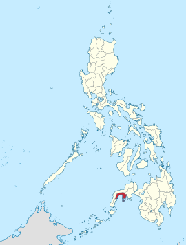 Zamboanga Sibugay na Península de Zamboanga Coordenadas : 7°48'N, 122°40'E