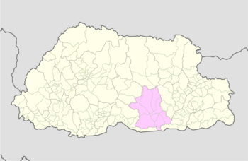 Location of Trong Gewog