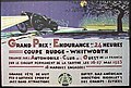 L'affiche annonçant l'édition 1923 des 24 Heures du Mans.