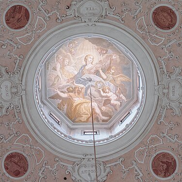 Inside of a dome in the Augsburg Cathedral