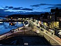 The A85 in Oban at blue hour