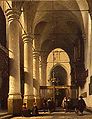 Interior de Bakenesserkerk (1870) al Museu de Dordrecht