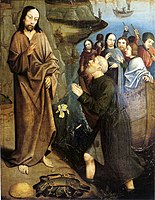 Painting by Jan Rombouts I, circa 1510s (second miracle)