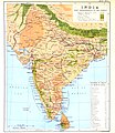 India in 1887 with cattle breeds based on the travels of Robert Wallace.