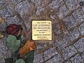 Stolpersteine après sa pose.